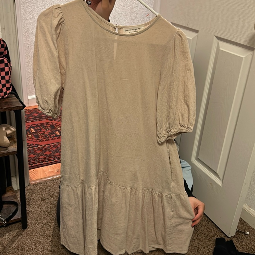 Beige Dress